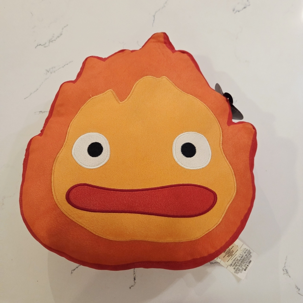 Studio Ghibli Howl's Moving Castle Figural Calcifer Pillow
